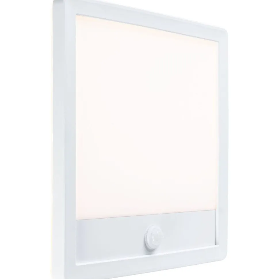LED-paneeli ulkokäyttöön Paulmann Lamina, IP44, 25x25cm, liiketunnistin, hämärätunnistin, säädettävä värilämpötila, eri värejä