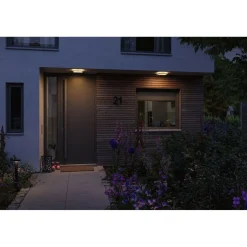 LED-paneeli ulkokäyttöön Paulmann Lamina, IP44, 25x25cm, liiketunnistin, hämärätunnistin, säädettävä värilämpötila, eri värejä