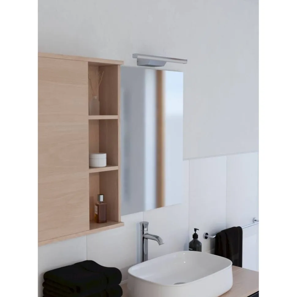 LED-peilivalaisin Eglo Regello-z connect.z 60cm, säädettävä värilämpötila, himmennettävä, IP44, seinään tai peilikaapin päälle