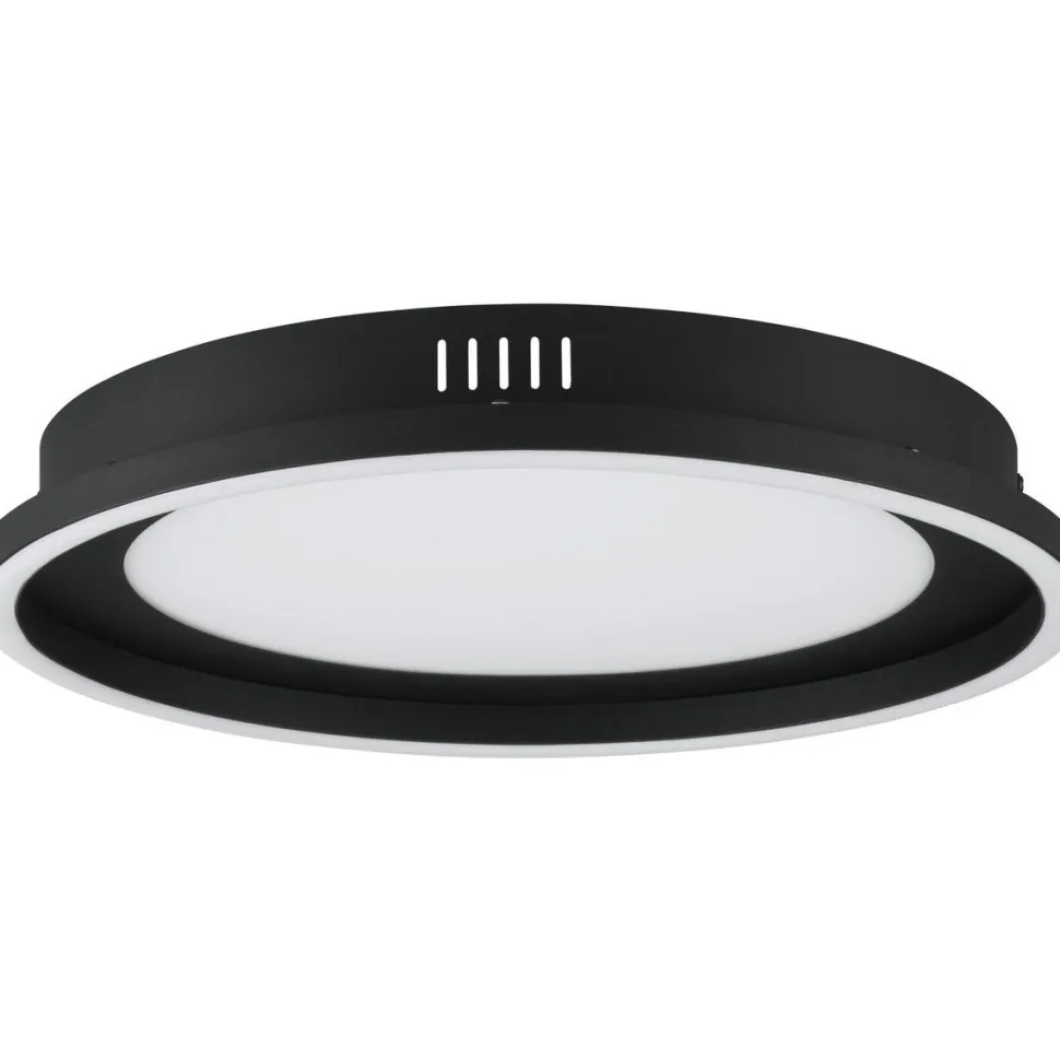 LED-Plafondi Eglo Calagrano Ø38cm värivaihto + kaukosäädin musta/valkoinen