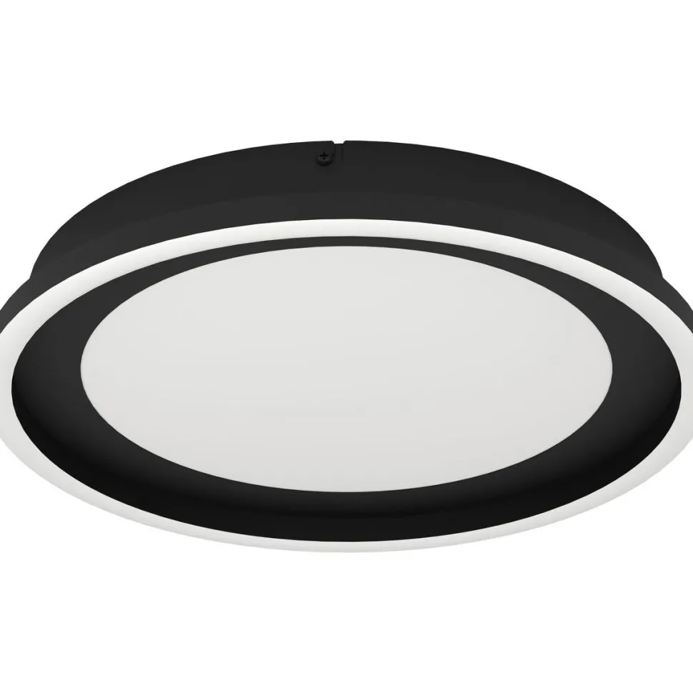 LED-Plafondi Eglo Calagrano Ø38cm värivaihto + kaukosäädin musta/valkoinen