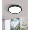 LED-Plafondi Eglo Fueva 5 Ø28,5cm 4000K musta pyöreä pinta-asennettava