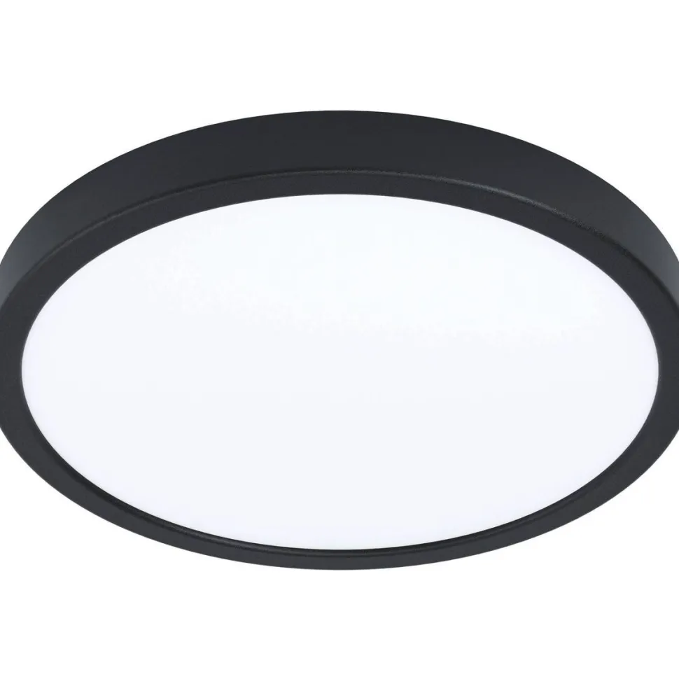 LED-Plafondi Eglo Fueva 5 4000K musta pyöreä pinta-asennettava vaihdettava LED eri kokoja