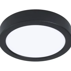 LED-Plafondi Eglo Fueva 5 4000K musta pyöreä pinta-asennettava vaihdettava LED eri kokoja