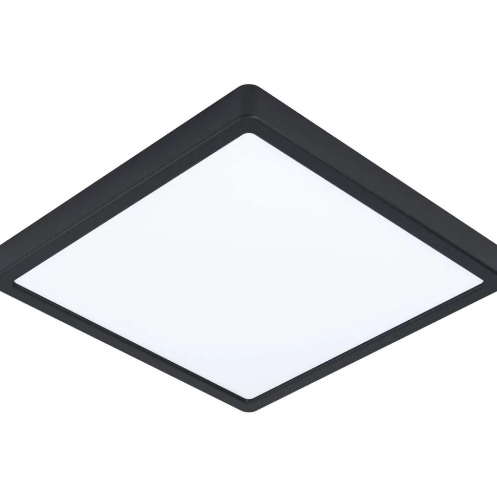 LED-Plafondi Eglo Fueva 5 28,5x28,5cm 4000K musta pinta-asennettava vaihdettava LED