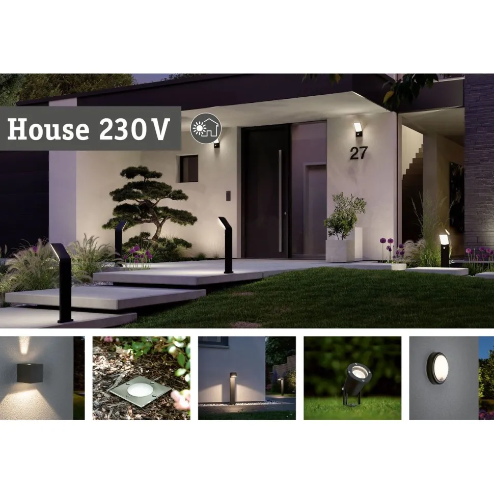 LED-pollarivalaisin Paulmann Alara Smart Home Zigbee 3.0 665mm hämäräohjattu liiketunnistin IR 3000 - 2200K 10W 450lm antrasiitti