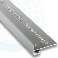 LED-porraslistan päätypala Euroshrink F-305A, alumiini, mattahopea
