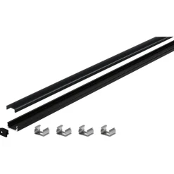 LED-profiili diffuusorilla Paulmann Base, musta, eri kokoja