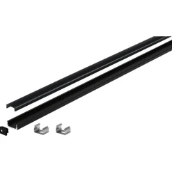 LED-profiili diffuusorilla Paulmann Base, musta, eri kokoja