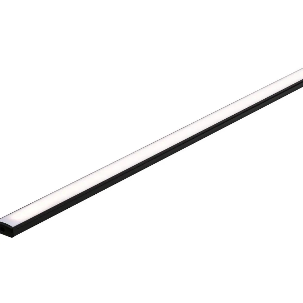 LED-profiili diffuusorilla Paulmann Base White, musta/valkoinen, eri kokoja
