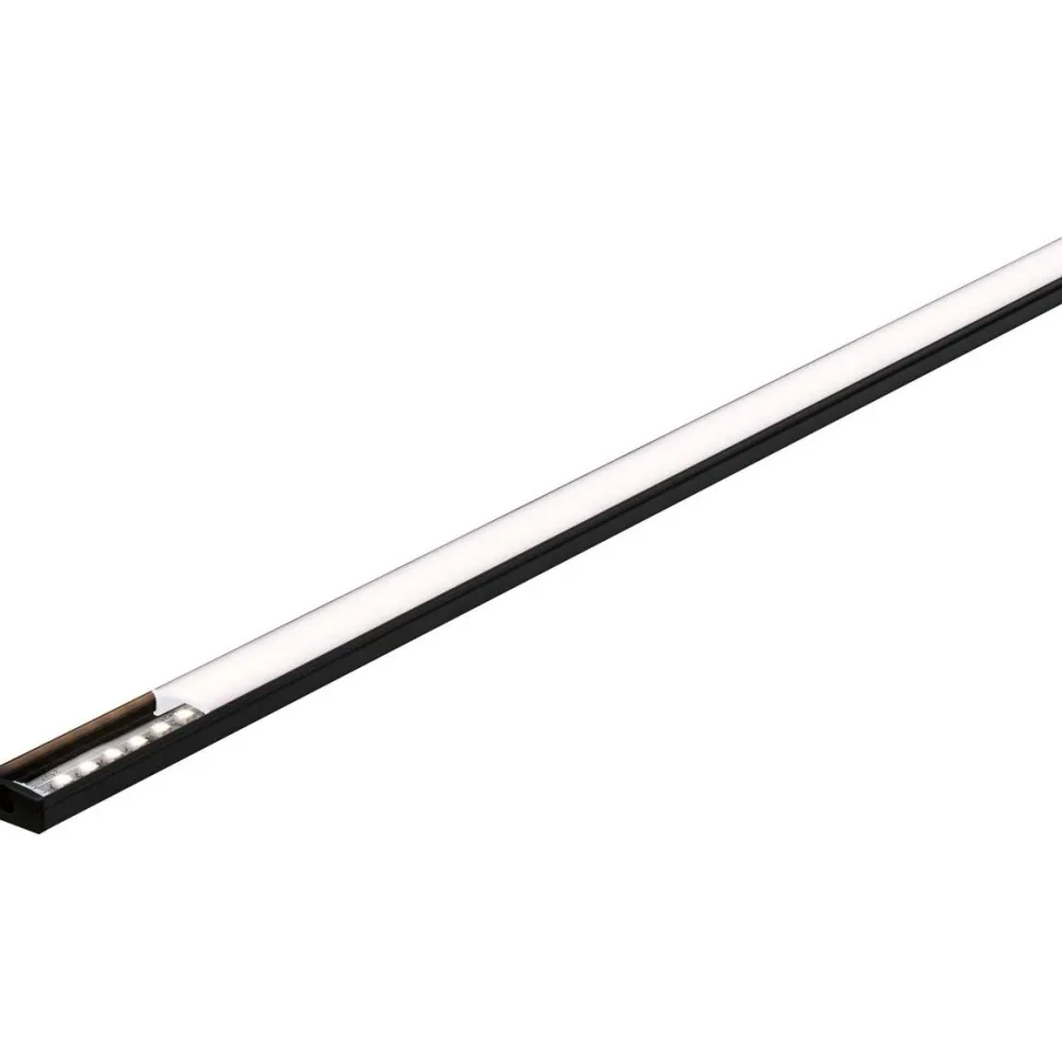 LED-profiili diffuusorilla Paulmann Base White, musta/valkoinen, eri kokoja