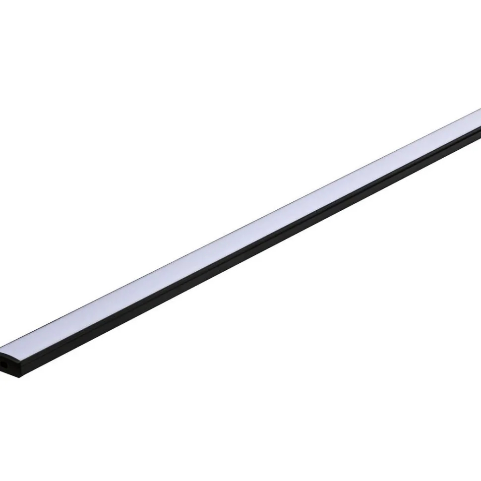 LED-profiili diffuusorilla Paulmann Base White, musta/valkoinen, eri kokoja