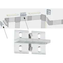 LED-profiili Paulmann Duo, anodisoitu alumiini, eri kokoja