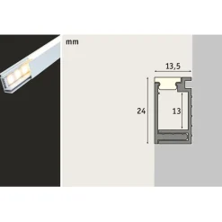 LED-profiili Paulmann LumiTiles, anodisoitu alumiini, eri kokoja
