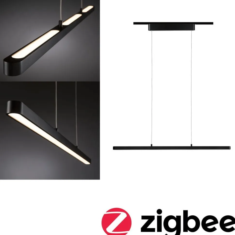 LED-riippuvalaisin kiskoon Paulmann URail Lento, Smart Home Zigbee 3.0, säädettävä värilämpötila, himmennettävä, eri värejä