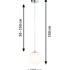LED-riippuvalaisin Paulmann Gove, IP44, 9W, eri värejä