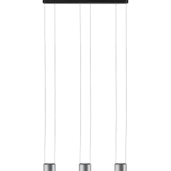 LED-riippuvalaisin Paulmann Aldan, 2700K, himmennettävä, musta/harjattu alumiini