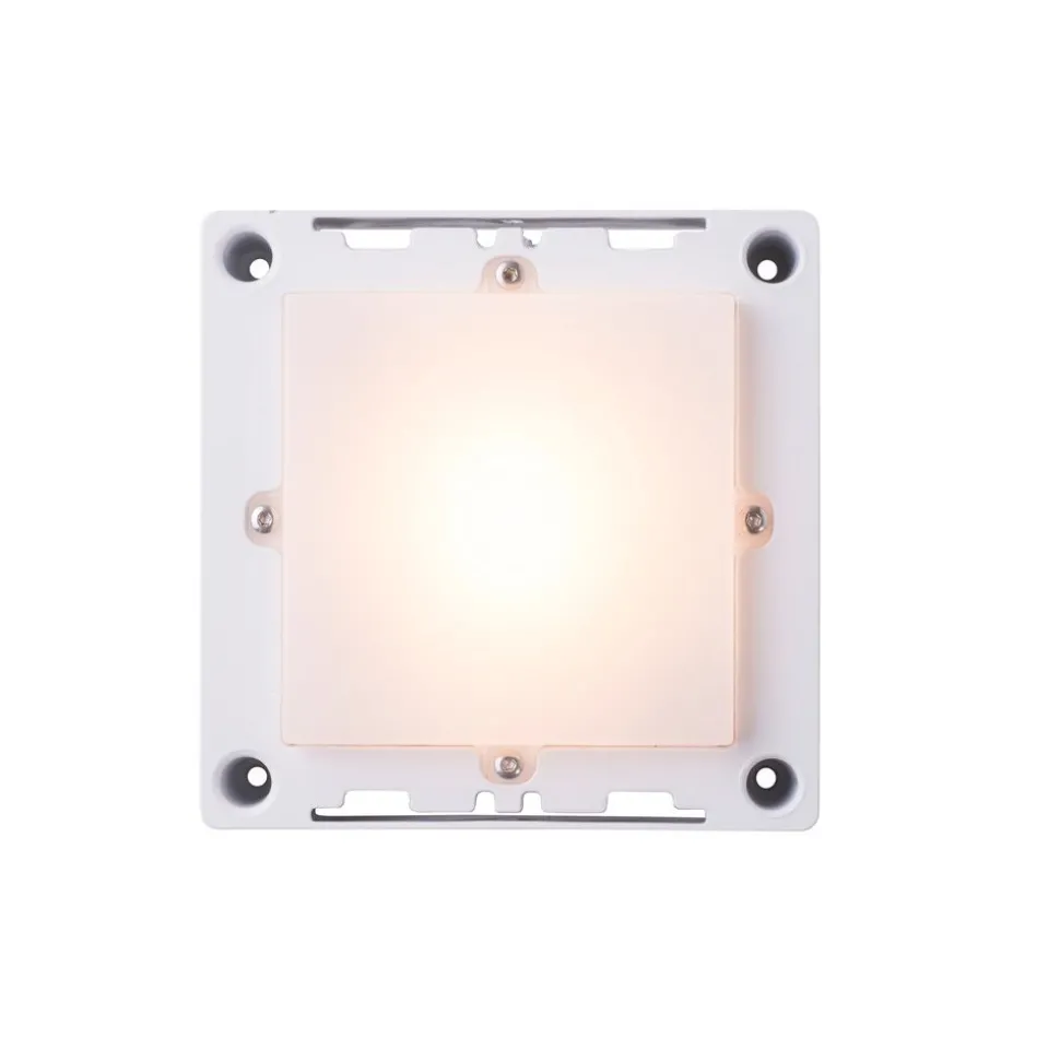 LED-saunavalaisin Airam Saunaled 260TRL 8W/827 270x268x66 mm himmennettävä IP65 tervaleppä
