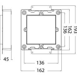LED-saunavalaisin Airam Saunaled 260TRL 8W/827 270x268x66 mm himmennettävä IP65 tervaleppä