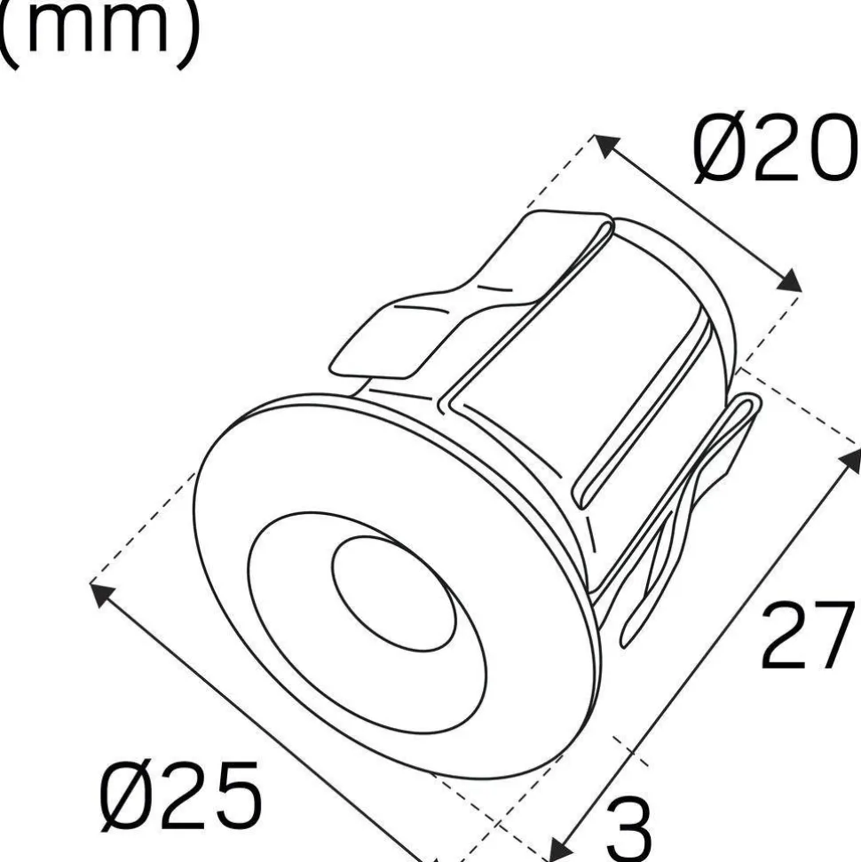 LED-saunavalaisin Hide-a-lite Heatspot G2 2700K teräs