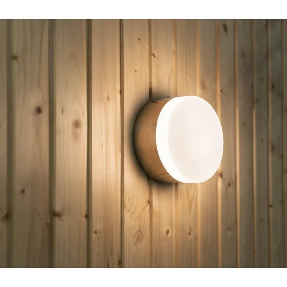 LED-saunavalaisin Hide-a-lite Heatwall 2700K teräs
