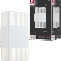 LED-seinävalaisin Paulmann Tharin, 120x104mm, IP44, 3000K, 2x3.7W