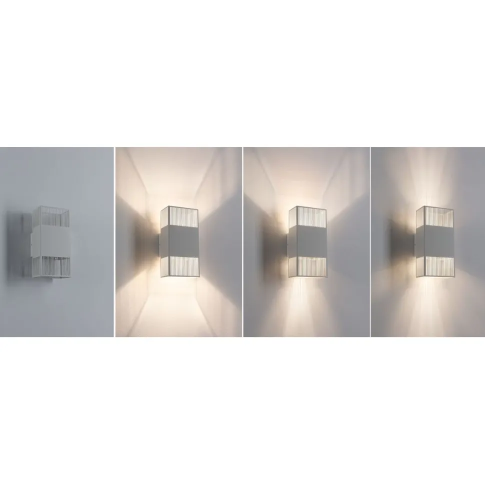 LED-seinävalaisin Paulmann Tharin, 120x104mm, IP44, 3000K, 2x3.7W