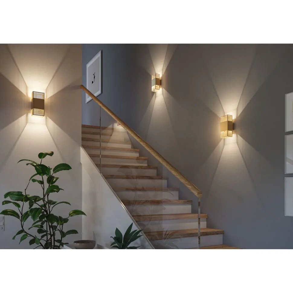 LED-seinävalaisin Paulmann Tharin, 120x104mm, IP44, 3000K, 2x3.7W