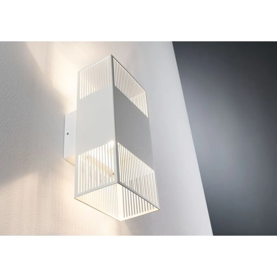 LED-seinävalaisin Paulmann Tharin, 120x104mm, IP44, 3000K, 2x3.7W