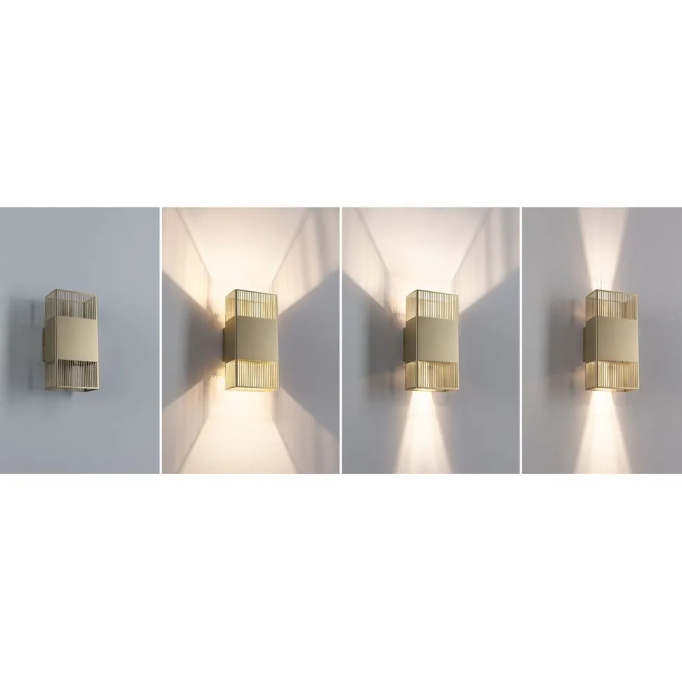 LED-seinävalaisin Paulmann Tharin, 120x104mm, IP44, 3000K, 2x3.7W