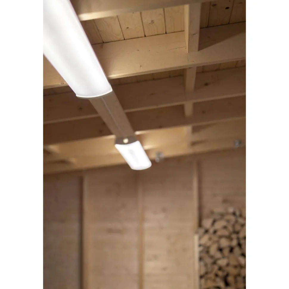 LED-teollisuusvalaisin Hide-a-lite Liteline Basic 1200 S tunnistimella 4000K IP44 valkoinen