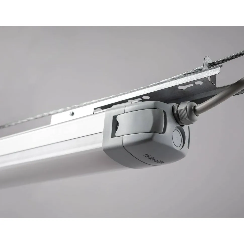 LED-teollisuusvalaisin Hide-a-lite Liteline 1500 S tunnistimella IP65 vaaleanharmaa