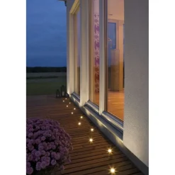 LED-terassivalaisinsarja Konstsmide Mini LED 7464-000 6x0.36W teräs 6-osainen