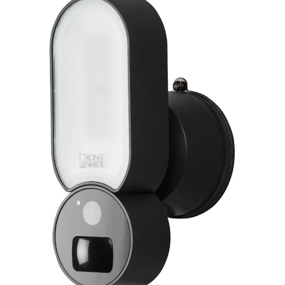 LED-tunnistinvalaisin Konstsmide Smartlight kameralla musta