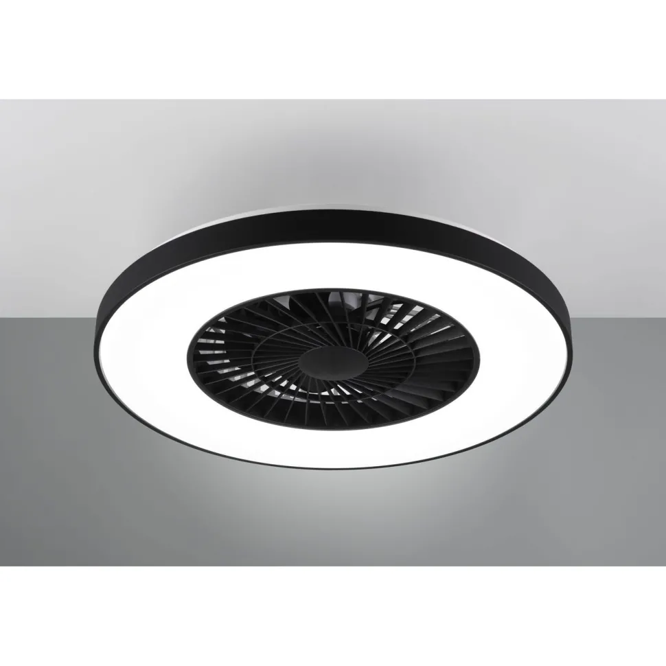 LED-tuuletinvalaisin Trio Halmstad, musta