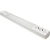 LED-työpistevalaisin Ensto Ami AL124L580 6W/830/840 582 mm 2x2-osainen pistorasia + kytkin valkoinen