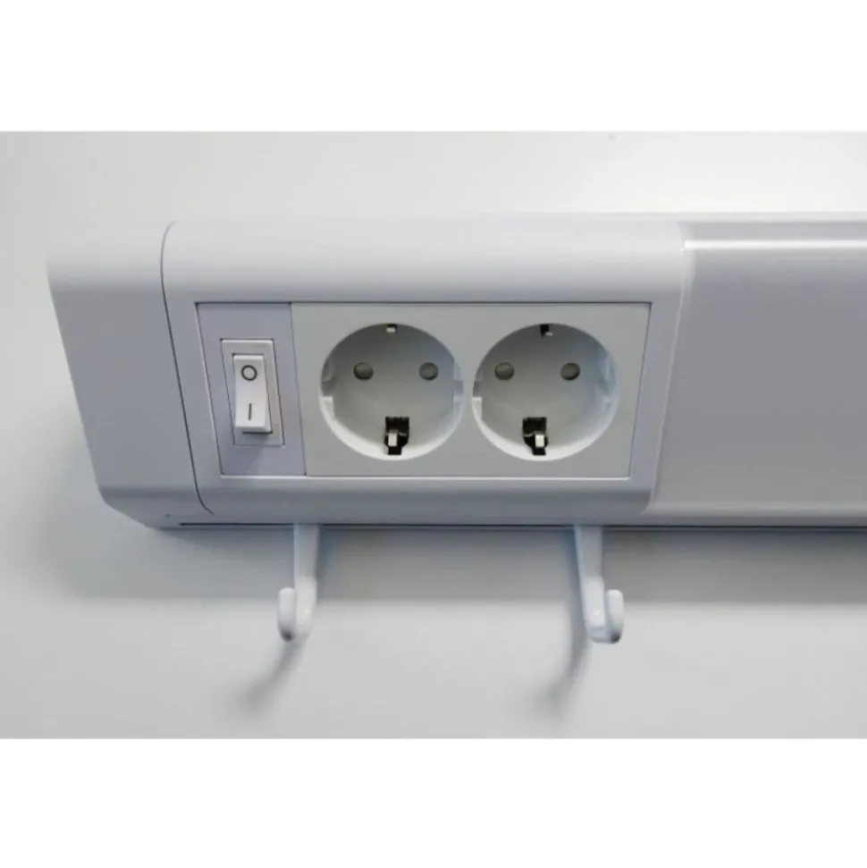 LED-työpistevalaisin MullerLicht Melo plug 2-osainen pistorasia + kytkin, eri kokoja