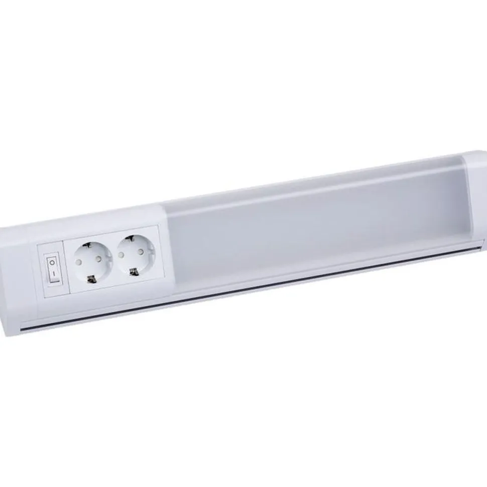 LED-työpistevalaisin MullerLicht Melo plug 2-osainen pistorasia + kytkin, eri kokoja