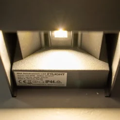 LED-ulkoseinävalaisin FTLIGHT Iina 2x5W eri valonvärejä 570lm säädettävä keila musta