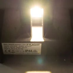 LED-ulkoseinävalaisin FTLIGHT Iina 2x5W eri valonvärejä 570lm säädettävä keila musta