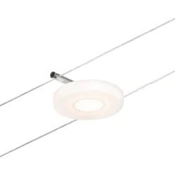LED-Vaijerivalaisinsetti Paulmann Disc 5 valaisinta + muuntaja + vaijeri 3000K kromi