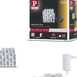 LED-valonauha Paulmann MaxLED 250, aloituspakkaus, IP44, 240lm/m, 2700K, 24VA, eri kokoja