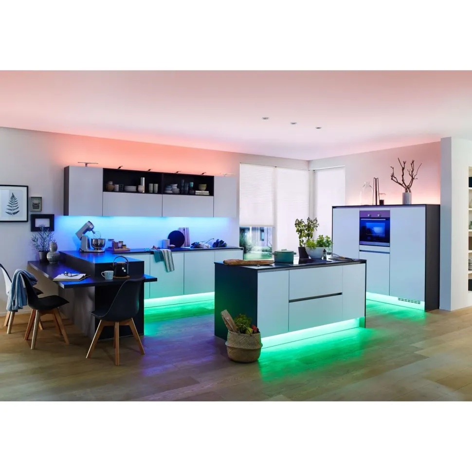 LED-valonauha Paulmann MaxLED 250, Smart Home Zigbee 3.0, aloituspakkaus, 1.5m, IP44, 9W, 180lm/m, 30LEDs/m, RGBW+, 24VA
