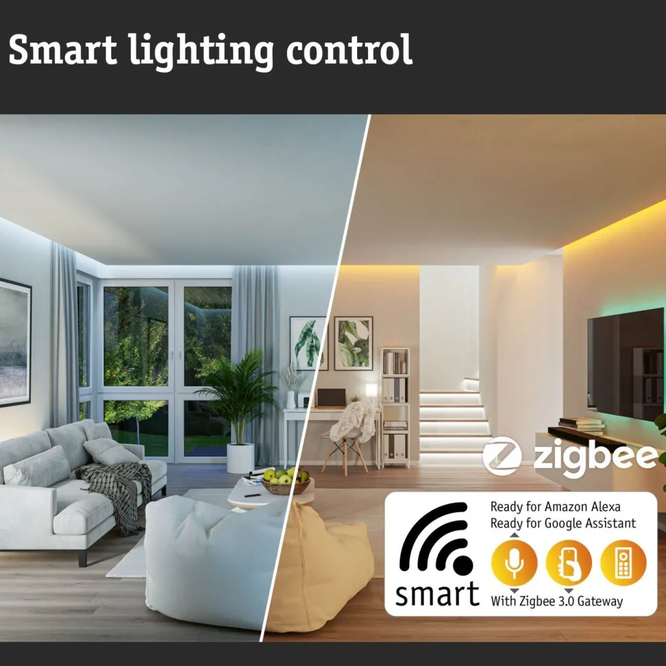 LED-valonauhasarja Paulmann SimpLED, Smart Home Zigbee 3.0, 5m, 20W, 100lm/m, 30LED/m, RGB, 24VA