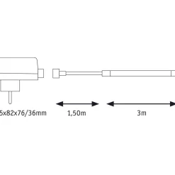 LED-valonauha ulkokäyttöön Paulmann SimpLED, 3m, IP65, 12W, 200lm/m, 6500K, 18VA