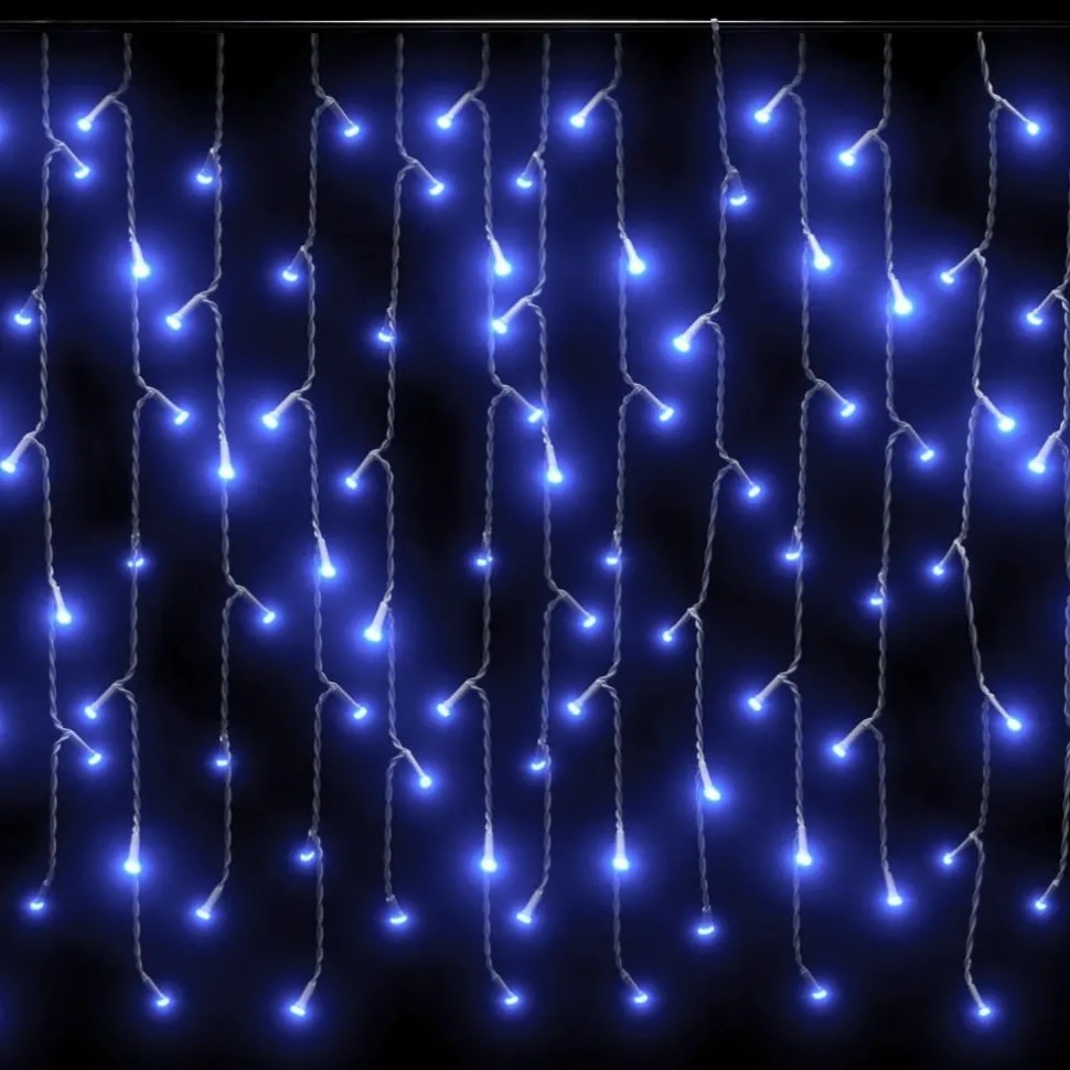 LED-valonauhaverho jääpuikot 10 m 400 LEDiä eri värejä