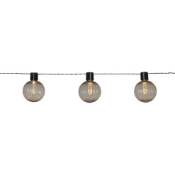 LED-valosarja Star Trading Archy, 10-osainen, 3.6m, musta/savunharmaa