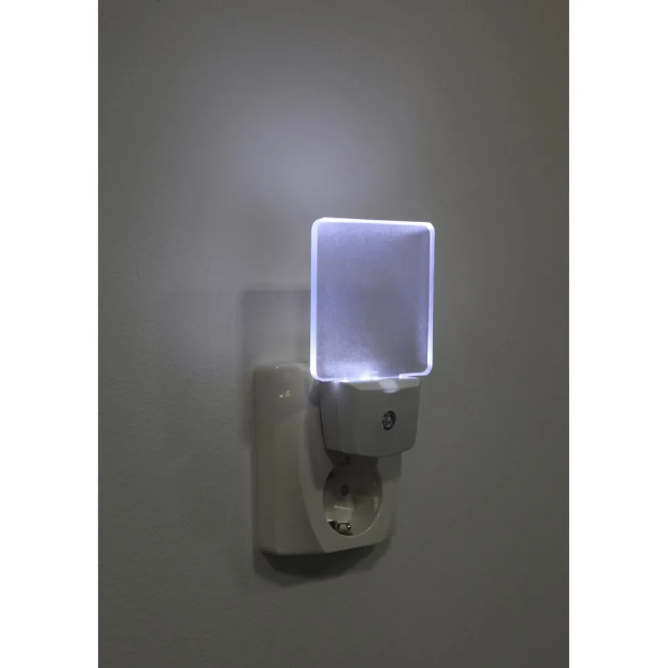 LED-yölamppu 357-11 75x63x114 mm 0,5W huurre pistotulpalla + hämäräkytkimellä