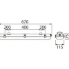 LED-yleisvalaisin Airam Generic IP65 2x9W 670mm valkoinen