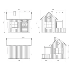 Leikkimökki Palmako Otto 3,6 m2